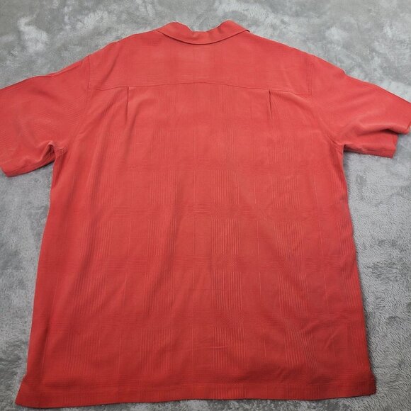 Quicksilver Silver Edition Hawaiian Shirt‎ Relaxed Fit XL Coral - Picture 8 of 8